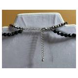 Silver Toned Black Disk Pendant w Assorted Necklace & Pendant Jewelry Lot - Silver & Gold-Tone Beads