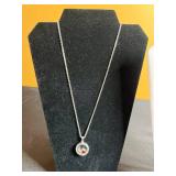 Silver Toned Black Disk Pendant w Assorted Necklace & Pendant Jewelry Lot - Silver & Gold-Tone Beads