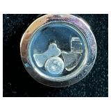 Silver Toned Black Disk Pendant w Assorted Necklace & Pendant Jewelry Lot - Silver & Gold-Tone Beads