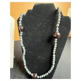 Assorted Jewelry: Lapis Lazuli Pendant Necklace, Beaded Necklaces, Pins & Charms