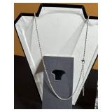 Assorted Jewelry Set: Nebula Resin Necklace w Matching Earrings, Silver Tone Tassel Pendant Necklace & Floral Box