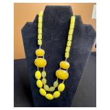 Sergio Los-California Cuff Bracelet, Assorted Costume Jewelry Lot: Blue Turquoise Beads, Yellow Beads, Bracelets & Pendants