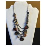 Sergio Los-California Cuff Bracelet, Assorted Costume Jewelry Lot: Blue Turquoise Beads, Yellow Beads, Bracelets & Pendants