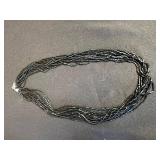 Hanging Jewelry Organizer with Clear Pockets - Includes 3 Beaded Necklaces