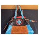 Stone & Co. Croc-Embossed Leather Tote - Colorful Bag Set