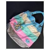 Patchwork Handbags (Lot of 4) - Rainbow Stripes, Teal/Pink Patchwork, Map Print Satchel