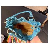 Patchwork Handbags (Lot of 4) - Rainbow Stripes, Teal/Pink Patchwork, Map Print Satchel