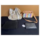 Rosetti Rainbow Crossbody - Kelly & Katie Zebra Tote - The GoodBead Beaded Clutch - Woven Straw Tote