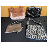 Stone & Co. Leather Handbag & 4 Other Bags