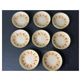 Red Wing USA Pottery Bowls - Teardrop Rim Pattern