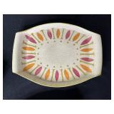Red Wing USA 3-Piece Ceramic Dish Set with Multicolor Leaf Pattern
