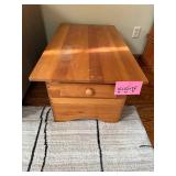 Wood Coffee Table With Drawer - 16 x 22 x 38 in