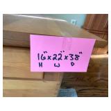 Wood Coffee Table With Drawer - 16 x 22 x 38 in