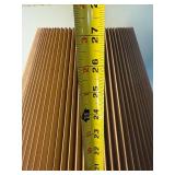 Table Lamp - Terracotta Ceramic Vase-Base with Pleated Beige Shade