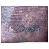 Brooks Landscape Diptych - 2-Panel Pink Tree Landscape, 40 in Tall