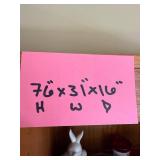 Wood Bookcase with 5 Shelves - 76 x 31 x 16 in (H x W x D) - contents not inc