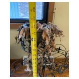 Assorted Pots with Iron Plant Stand