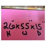 Console Table - Oak with Two-Panel Cane Top - table only