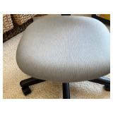 Office Chair Gray Fabric with Five-Caster Base