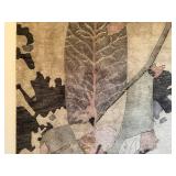 Leaf Pattern Area Rug - 70 in x 47 in