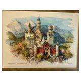 Königsschloss Neuschwanstein Castle Art Prints - Framed Pair