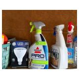 Cleaning Supplies Assortment - Household & Car Care Bottles & Sprays - content quantites not verified