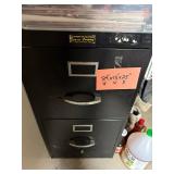 SteelWorks Beige 34x15x18 4-Drawer Filing Cabinet & Black 29x15x25 3-Drawer