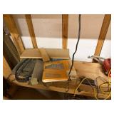 Workshop Tools & Hardware - Wooden Toolbox & Pegboard Accessories