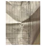 Pair of Hand-Painted Iris Floral Chests - Cream Wood Storage Cabinets Retail $115