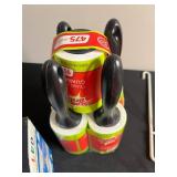 KONG Red Dog Toy, Dual-Bowl Pet Feeder on Paw-Print Stand & LED Light & Baskets