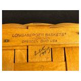 Longaberger Basket - Handmade in Dresden, Ohio USA - Pair of Vintage Woven Baskets