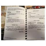 Vintage Recipe Book Collection - Inc Memories Are Made Of Family Favorites Blue