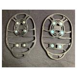 Coleman Cooler - Red Body with White Lid and Four Cup Holders, Ice Cleats & Sony Headphhones