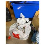 Plush Bunny Decor (2) with Halloween Spider Prop & Boxed Seasonal Items