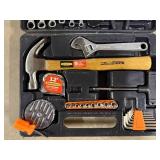 WORKPRO Tool Set in Case - Hammer, Wrenches, Pliers, Tape Measure, Hex Keys