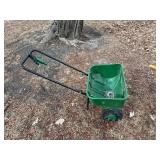 True Temper Wheelbarrow - Scotts Spread 2000 Spreader - Green Garden Cart
