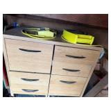 Garage Workshop Tools - Rope, Exercise Ball, Drawer Cabinet & Hardware