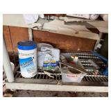 Four-Shelf Metal Garage Shelving Unit - Automotive Fluids, Tools & Supplies - content quantities unverified