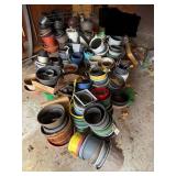 Garden Pots & Planters - Assorted Plastic & Terra Cotta, Mixed Sizes
