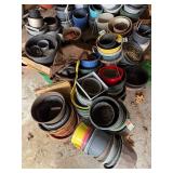 Garden Pots & Planters - Assorted Plastic & Terra Cotta, Mixed Sizes