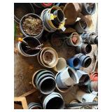 Garden Pots & Planters - Assorted Plastic & Terra Cotta, Mixed Sizes