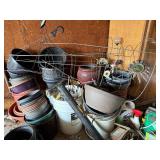 Garden Pots & Planters - Assorted Plastic & Terra Cotta, Mixed Sizes