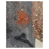 Coiled Air Hose & Orange Extension Cord