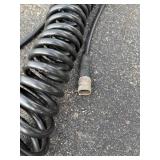 Coiled Air Hose & Orange Extension Cord
