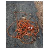 Coiled Air Hose & Orange Extension Cord