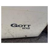 GOTT 102 Cooler - White Plastic Ice Chest with 2 Latches