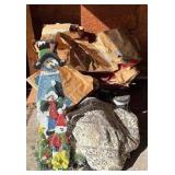 White Wire Wall Rack Organizer with Grid Panel - Holiday Decor Bundle