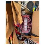 White Wire Wall Rack Organizer with Grid Panel - Holiday Decor Bundle