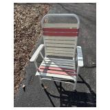 Assorted Folding Patio Chairs - Metal Frames, Mesh Seats - Outdoor Garden Set