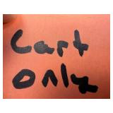 Metal Plant Cart - Two-Tier with Scrollwork on Wheels for Patio - cart only